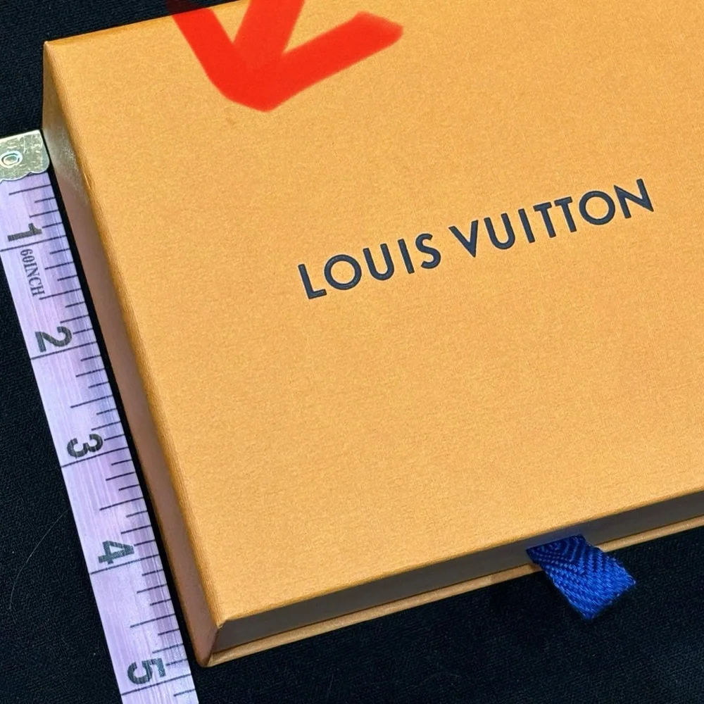 Louis Vuitton EMPTY Shipping Box, Gift Bag, EMPTY Wallet Sized Box, Gift Tag